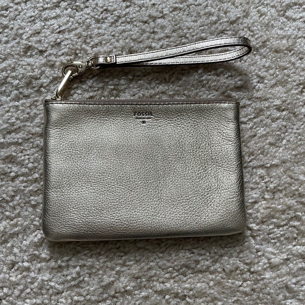 Metallic Gold Wristlet